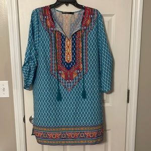 BoHo tunic or swim coverup